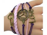 Pulseira rosa: relógio, algemas, Love